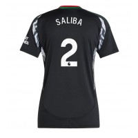 Echipament fotbal Arsenal William Saliba #2 Tricou Deplasare 2024-25 pentru femei maneca scurta